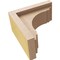 Ekena Millwork 3"W x 6"D x 6"H Classic Warren Rough Cedar Woodgrain TimberThane Corbel, Primed Tan CORUR03X06X06WARRCPR - alternate 6